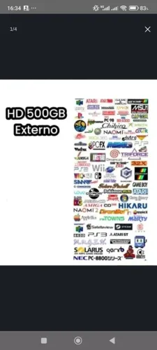 HD Externo 500GB para Retro