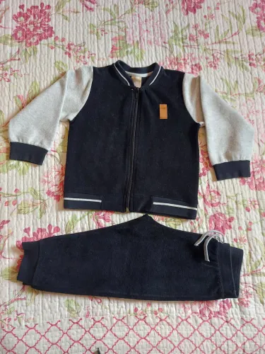 Conjunto Agasalho Infantil em plush Coloritta Tam 3