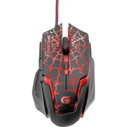 Mouse Gamer Fortrek Spider 2 OM705 3200 Dpi Preto/Vermelho - WZetta