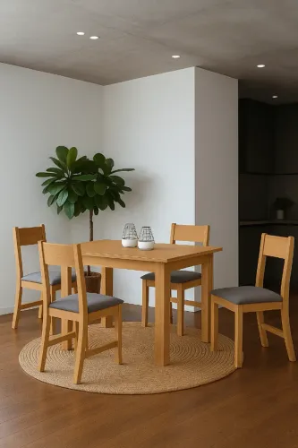 Mesa de Jantar Palace com Cadeiras Brisa Grafite (PRODUTO NOVO DE FÁBRICA)
