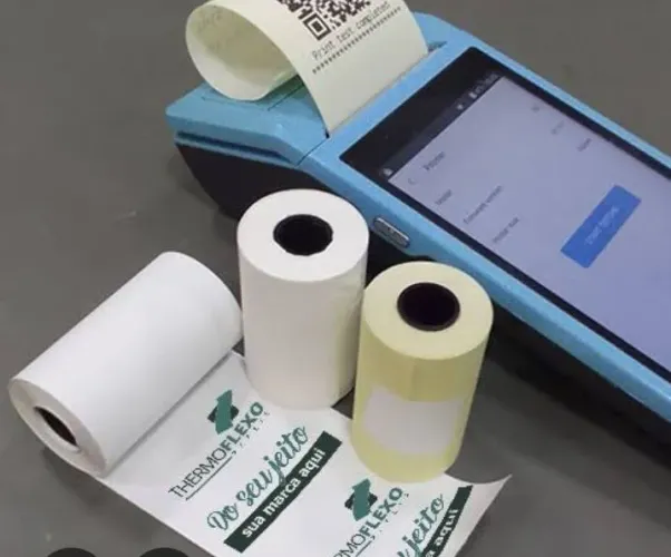 Bobina de papel para máquina de passar cartão 