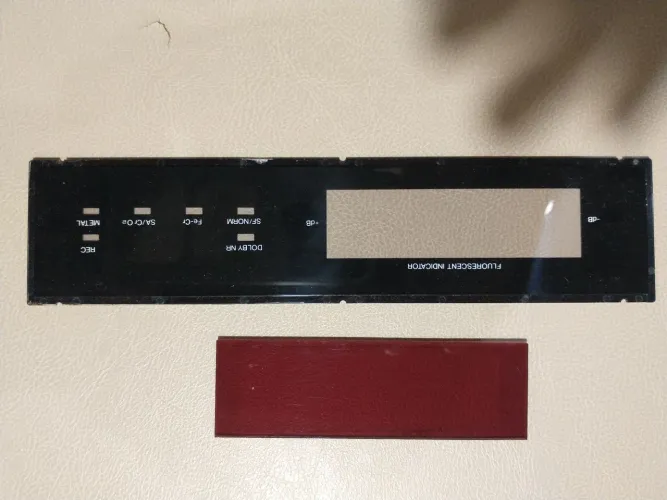 Filtro e lente do VU do Tape Deck Gradiente CD4000