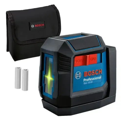 NÍVEL A LASER BOSCH GLL 1222 G 12 MTS 2 LINHAS VERDES