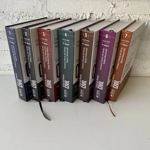Ref.424 Coleção completa livros Curso de Direito Civil 7 volumes, estado de novo