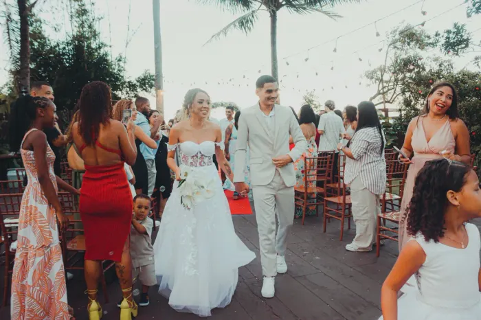 Vestido de noiva + véu