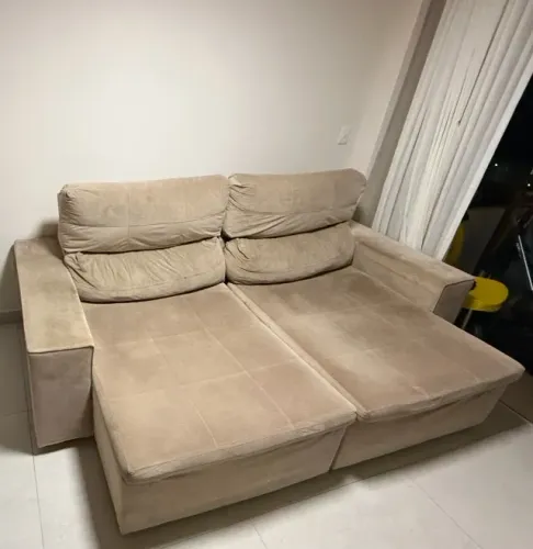 Sofá Retrátil de 2 Lugares - Grande e Confortável