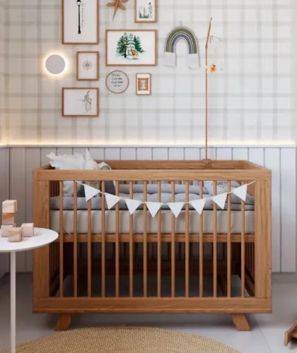 Berço cama Kaike- Amêndoa 