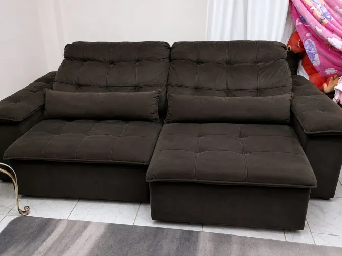 Sofá reclinável e inclinável