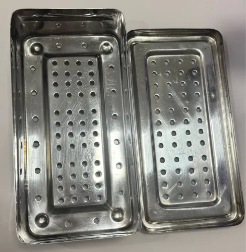 Estojo para Esterilização Inox Perfurado Autoclavável 20x10x5cm - Golgran GG