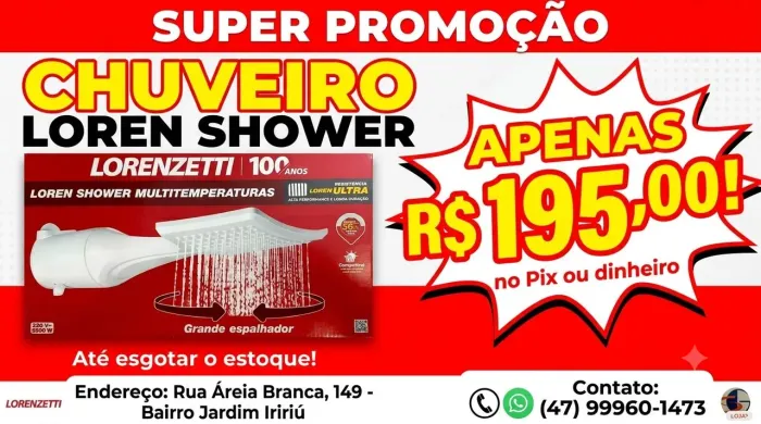 Chuveiro Loren shower Baratoooo