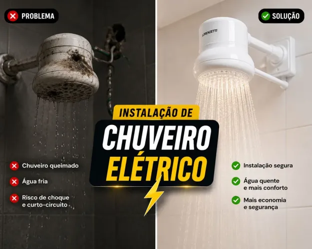? Instalação de Chuveiro Elétrico em Fortaleza