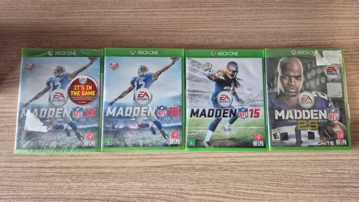 Madden NFL para Xbox One - 4 Jogos Originais - Inclui Edição Lacrada - Não vendo separado