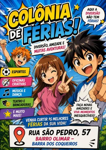 Colônia de férias.