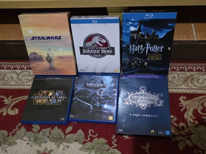 Crepúsculo, Star Wars, Harry Potter e Jurassic Park (saga)