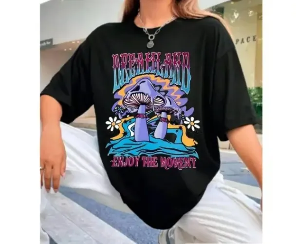 Camiseta Streetwear Cogumelo Tam M