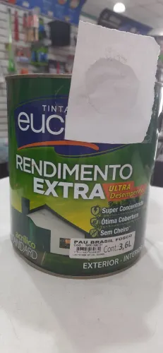Tinta Eucatex Rendimento Extra 3,6L na cor Pau Brasil