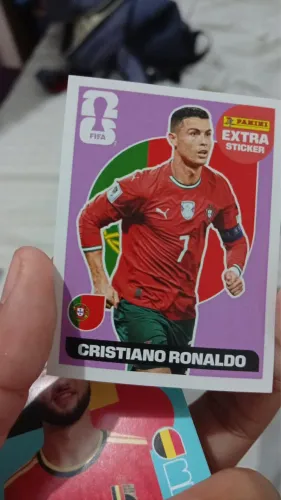 Figurinha extra stickers Cristiano Ronaldo copa 2026