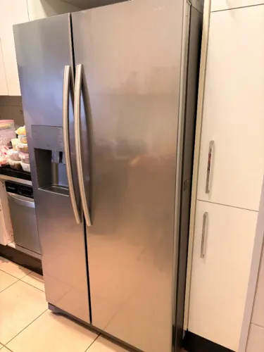 Geladeira Samsung Side by Side Inox - Dispenser de Água e Gelo Funcionando Perfeitamente,