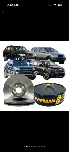 1 disco de freio dianteiro Santa Fé, Kia Sorento (Apenas 1 lado)