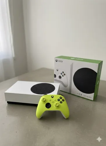 XBOX SÉRIES S 516GB SSD + 2 pilhas recarregáveis + suporte de tomada
