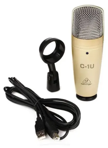  400,00 Microfone Condesador C1U USB  Behringer C-1