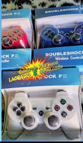 ? Controle PS3 novo LACRADO sem fio apenas ? 89.90 cada