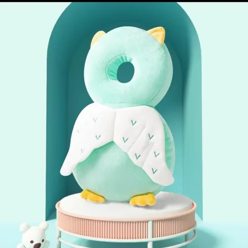 Mochila Almofada infantil de proteção e chapéu de proteção 