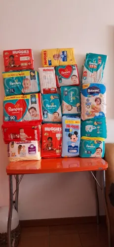 Lote de Fraldas: Pampers/Huggies/Babysec - Tamanhos: G/M/P/RN