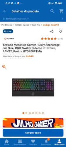 Teclado husky anchorage Full size RGB