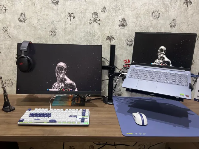 Setup gamer completo (Setup com notebook)
