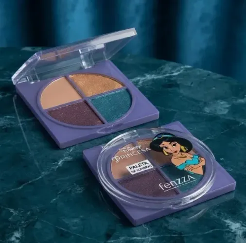 Paleta De Sombras Princesas Disney Fenzza Cor Jasmine