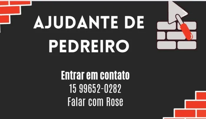 Ajudante de Pedreiro
