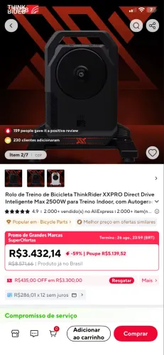 Rolo de treino Smart XXPRO