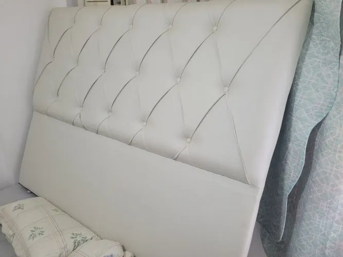 Cama Box Bipartida Queen Cabeceira Lovely da Ortobom. Aceito Proposta