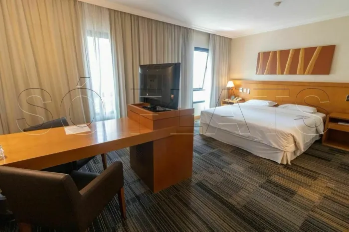 Novotel Jardins, apto disponível para locação contendo 30m², 1dormitório e 1 vaga de garag