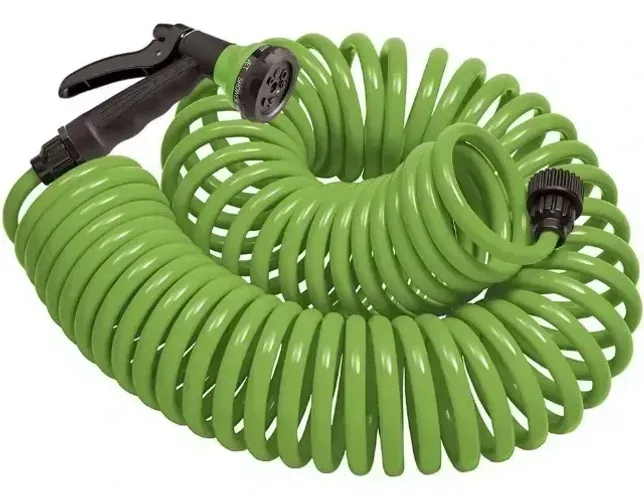 Mangueira Jardim Orbit 15m Em Espiral Verde C/ Esguicho