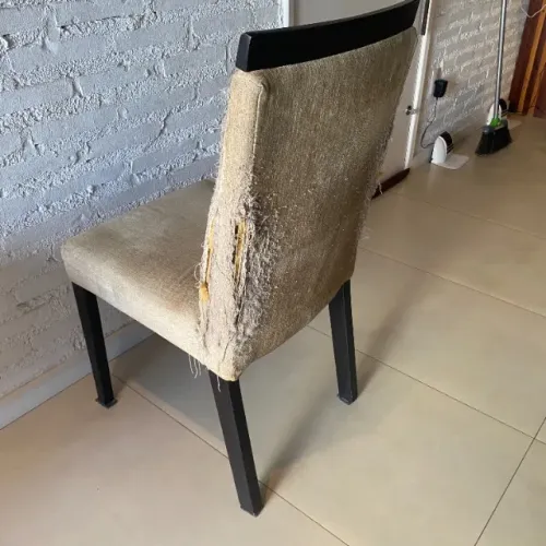 Rf351 Cadeira madeira 1 unidade para mesa sala jantar indicada pra reforma estofado