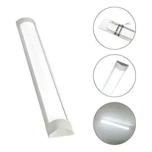 Luminária Linear Sobrepor Led Slim 36w Branco Frio 1 metro