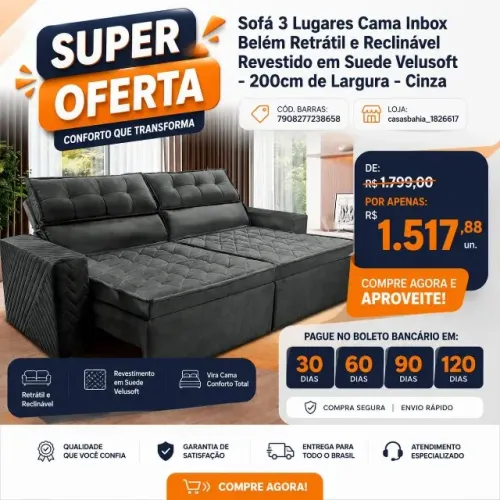 Compre sofá para a sua loja pela nossa distribuidora Martins