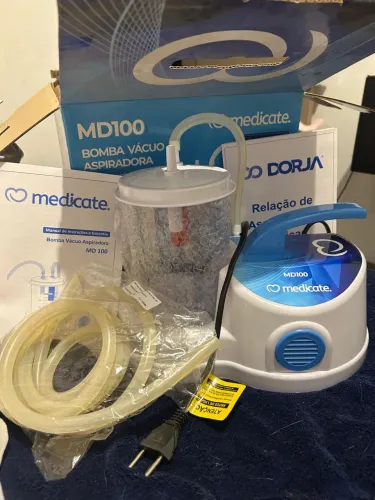 Aspirador Cirúrgico Medicate MD100 1L NOVO - Nunca Usado | Bomba Vácuo Profissional