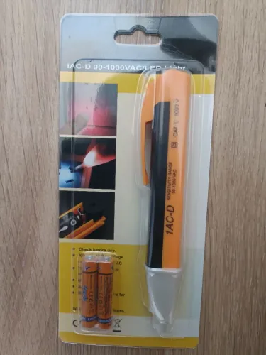 Caneta Detectora de Tensão 90-1000V com Alerta Sonoro | Chave Teste Elétrica Profissional