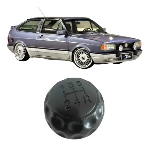 Manopla Bola De Câmbio Gol Gts Gti 87/94 Quadrado Preto 5m Preto