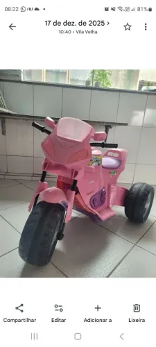 Moto elétrica infantil 