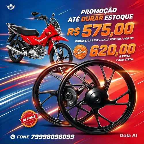 Jogo de roda pop100/110