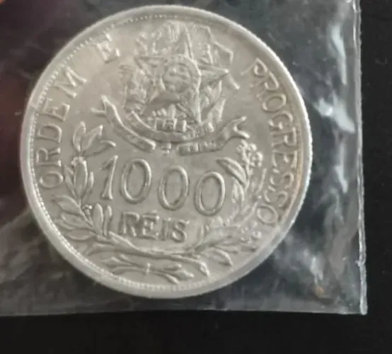 Moeda 1000 / Mil réis (1913) "Estrelas Ligadas" - Prata 900