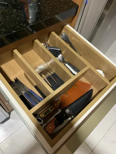 Organizador de talheres em mdf