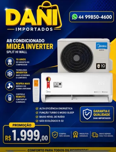 Ar Condicionado 12 Mil Btus wiffi +kit instalação