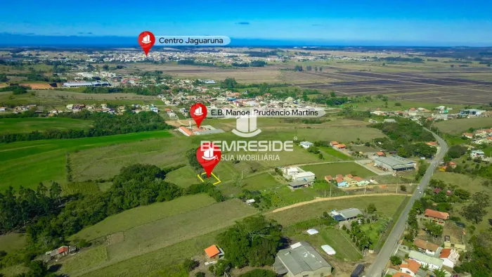 Terreno escriturado com 375 m² no bairro Encruzo em Jaguaruna
