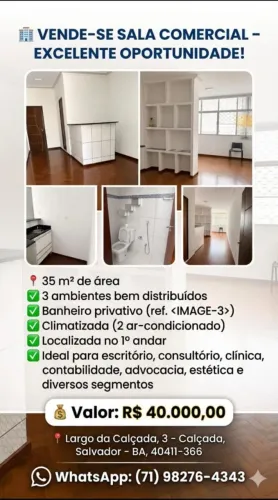 Vende-se sala comercial 