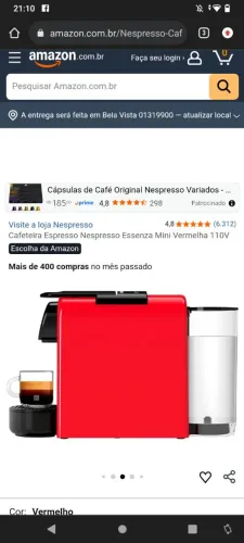 Cafeteira Nespresso